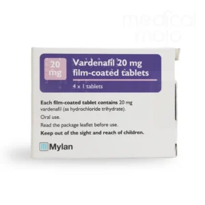 Vardenafil 20mg tablets Medicalmojo.co.uk