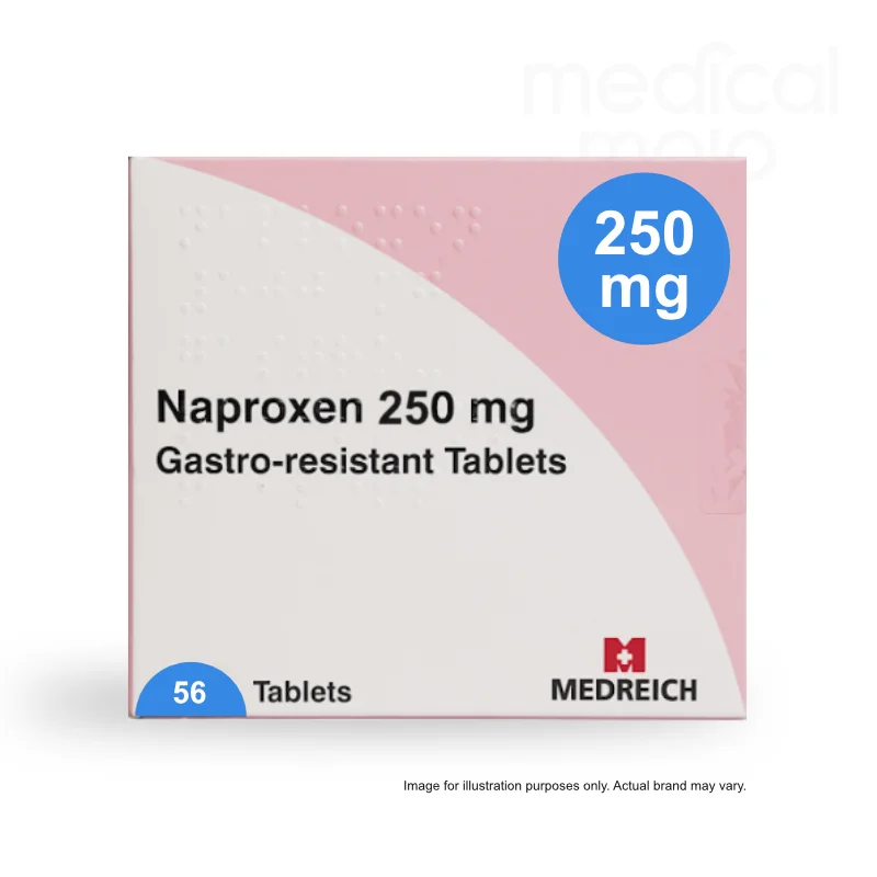 Naproxen EC 250mg Medicalmojo.co.uk