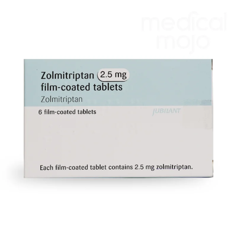 Zolmitriptan 2.5mg tablets Medicalmojo.co.uk